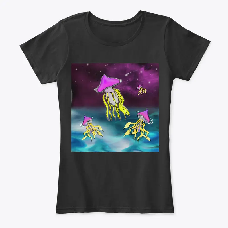 Pink Mushroom Space Jellyfish